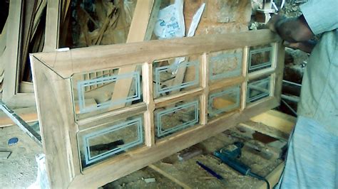 How To Make Wooden Window With Glass Fitting Youtube