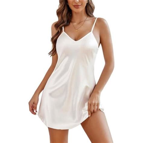 Intimates Sleepwear Sexy Satin Nightgown Babydoll Lingerie Dress Mini Slip Sleepwear Poshmark