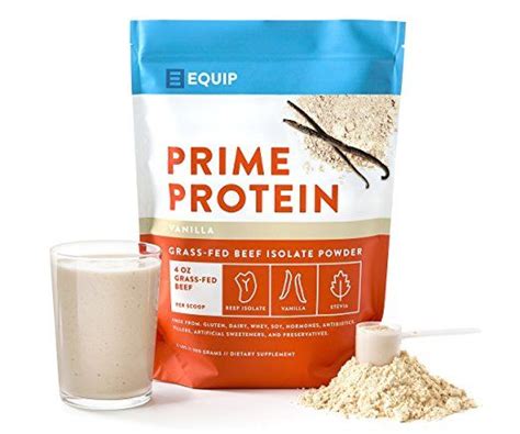 Equip Foods Prime Protein Grass Fed Isolate Beef Protein Powder Paleo And Gluten Free