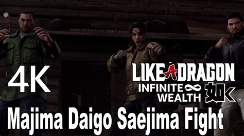 Like A Dragon Infinite Wealth Majima Daigo Saejima Boss Fight 4K YouTube