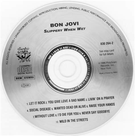 Musicotherapia: Bon Jovi - Slippery When Wet (1986)