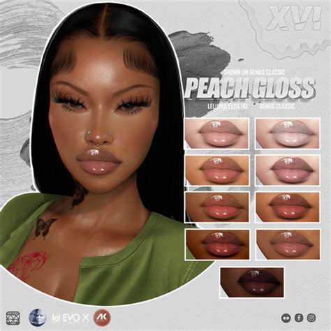 Second Life Marketplace Xvi Peach Gloss Evox Hd