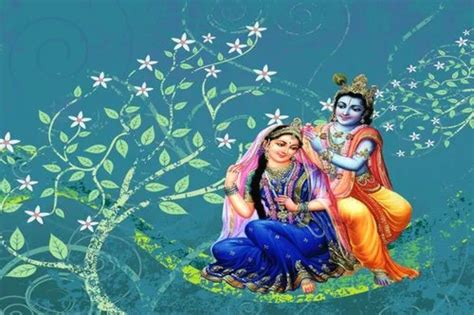 Customize And Non Woven Fabric D Lord Radha Krishna Wallpaper