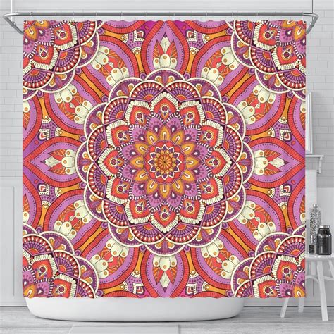 Lovely Boho Mandala Vol 1 Shower Curtain Tapestry Shower Curtain