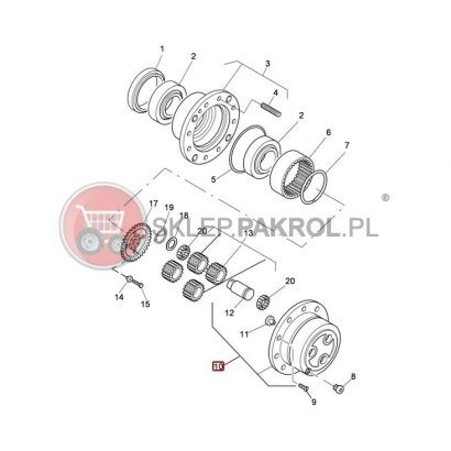 Obudowa Piasty Zwolnicy Case Mx Mccormick Mtx A A