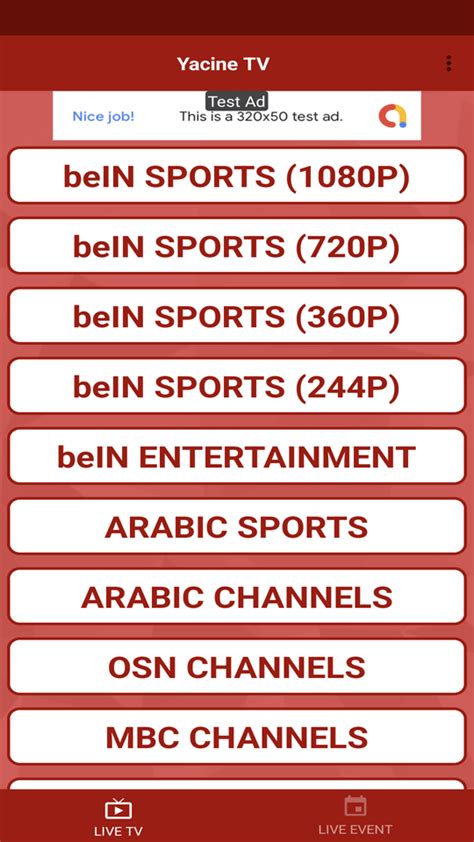 Buy Yacine Tv (Live TV Channels, Live Matches)