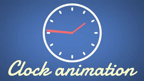 Simple Clock Animation Easy After Effects Tutorial Youtube