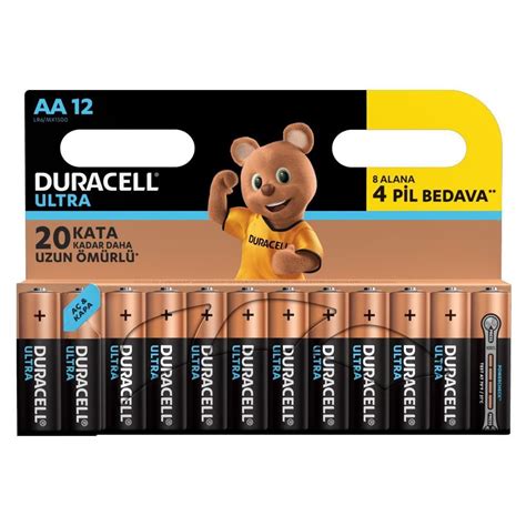 Duracell Turbo Max 8 4 Kalem Pil AA Vatan Bilgisayar