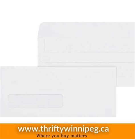 10 Single Window Self Seal Envelope Thrifty Winnipeg Manitobas