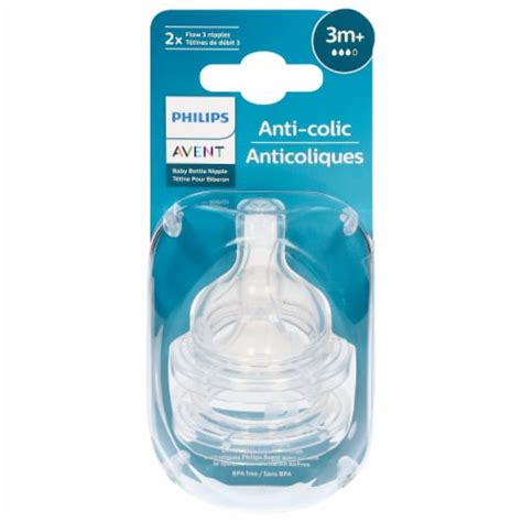 Philips Avent Anti Colic Flow 3 Nipples 2 Pk Harris Teeter