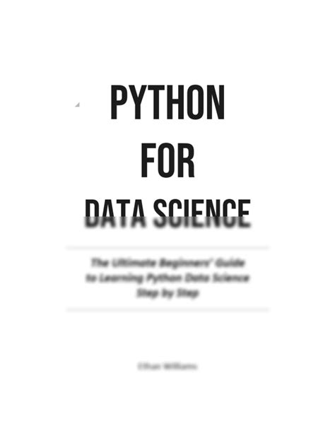 Solution Python For Data Science The Ultimate Beginners Guide To Learning Python Data Science