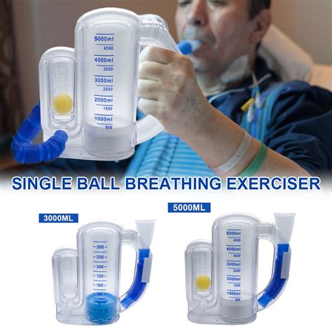 Hrs Delivery Spirometer Rehabilitation Trainer Ball Breathing