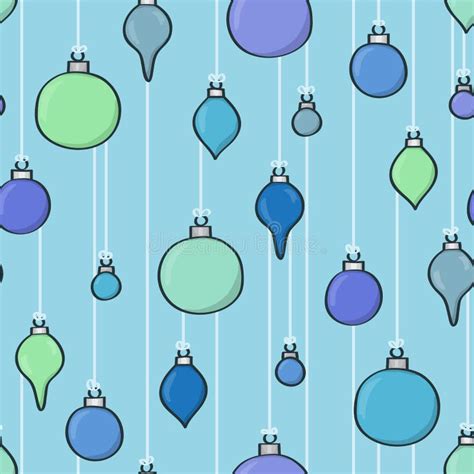 Seamless Cartoon Kawaii Bauble Background Stock Vector - Illustration ...