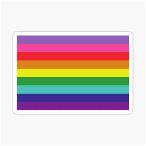 Rainbow 2017 Pride Flag Sticker For Sale By Flagsworld Redbubble