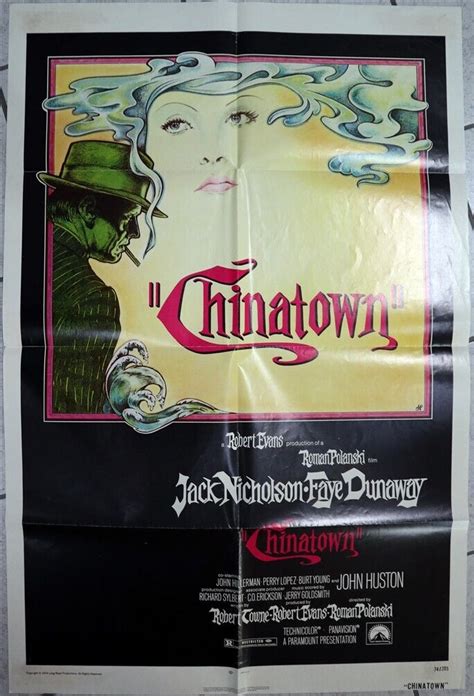 MOVIE POSTER CHINATOWN ORIGINAL 1 PIECE MOVIE POSTER 41 X 27