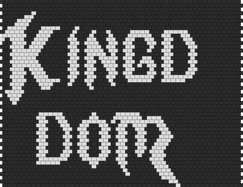 Kingdom Logo Bead Pattern Peyote Bead Patterns Misc Bead Patterns