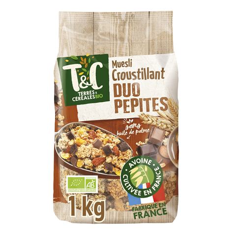 C R Ales Muesli Croustillant Duo P Pites Chocolat Noir Et Chocolat Au