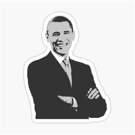 Barack Obama Sticker For Sale By Souservices Redbubble