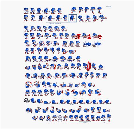 Modern Sonic Exe Sprites , Png Download - Modern Sonic Exe Sprite ...