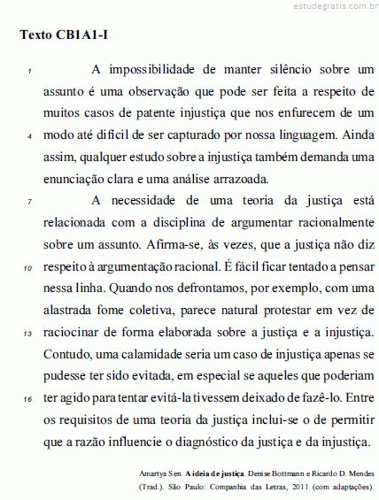 Considerando O Assunto Abordado No Texto Acima Julgue Os