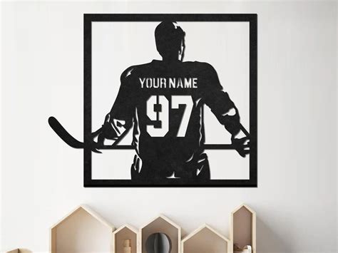 Custom Hockey Metal Sign Custom Hockey Sign Hockey Wall Decor Ice