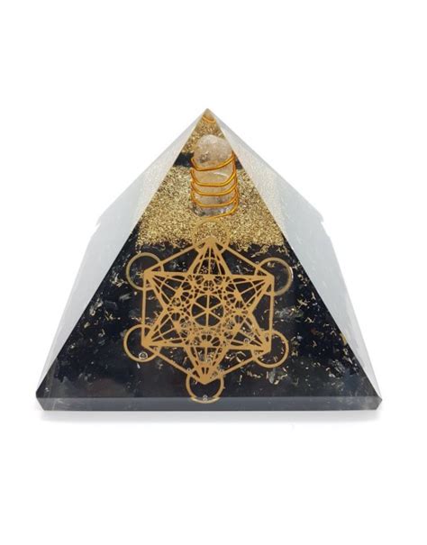 Pyramide Orgonite Tourmaline Noire M Tatron Cm Unilliance Min Raux