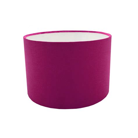 Fuchsia Bright Pink Velvet Drum Lampshade Lampshade Barn