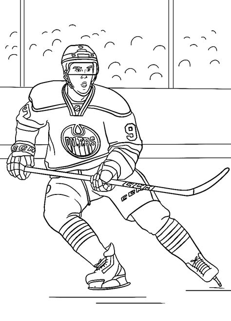 Hockey Mascot Coloring Pages