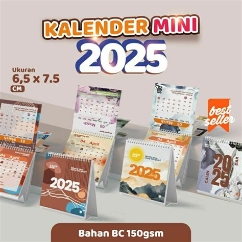 Jual Kalender Mini 2025 Kalender Meja Mini Kalender Meja Kalender