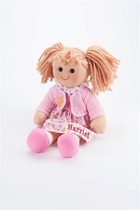 Personalised Rag Doll Harriet My First Pink Soft Named Rag Doll Uk