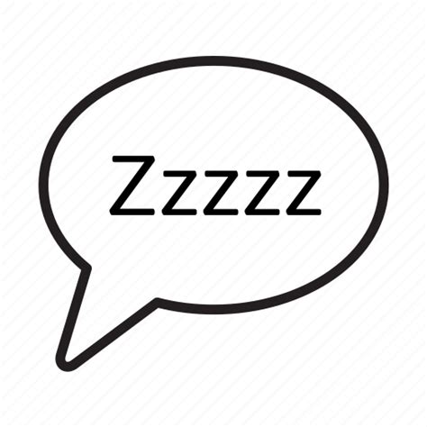 Balloon Bubble Chat Sleep Speech Talk Zzz Icon Download On