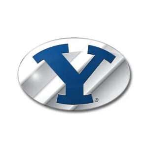 BYU Colors Aluminum Car Auto Emblem | Stitchpatches.com