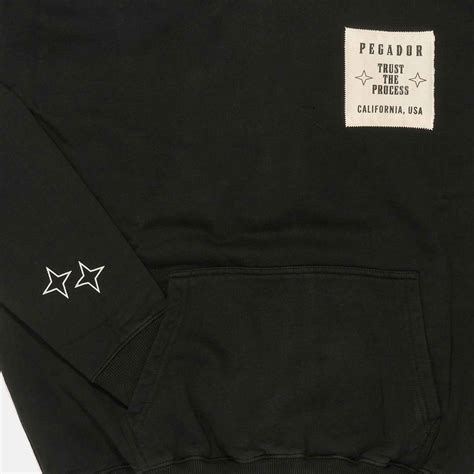 Pegador Salal Oversized Hoodie Vintage Washed Black Ink