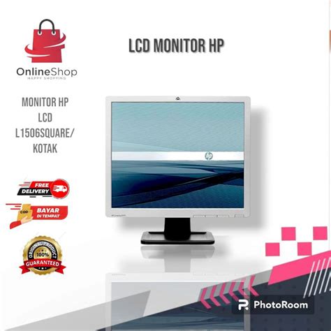 Jual Monitor Lcd 15inch Hp L1506 Kotak Best Produk Shopee Indonesia