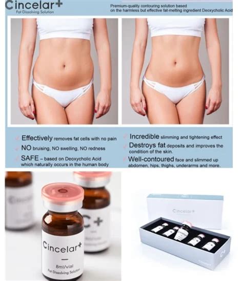 Cincelar Plus Certified Lipolysis Fat Dissolve Kybella Belkyra Injection For Double Chin Abdomen