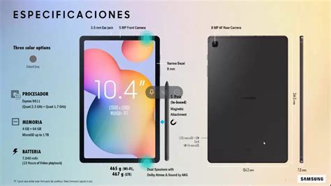 Samsung Galaxy Tab S6 Lite Disponible En México Desde 11499 Mxn