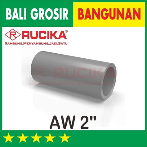 Jual Inch Sock Aw Rucika Sambungan Fitting Pipa Pvc Sok Lurus