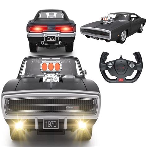 Doms Dodge Charger Rt Fast Furius Black Car Rc Car Rastar