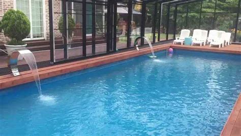 Stainless Steel Swimming Pool Water Curtain Gardening Outdoor Wall