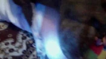 Raven Haired Lady Showing Her Pussy Prior To Hot Sex