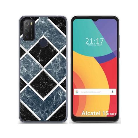 Funda Gel Tpu Alcatel 1s 2021 3l 2021 Diseño Mármol 06 con Ofertas en