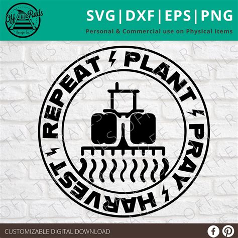 Plant Pray Harvest Svg Farming Svg Tractor Svg Dxf Etsy Pray Dxf Svg