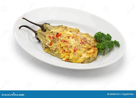 Tortang Talong Eggplant Omelet Filipino Food Stock Image Image Of