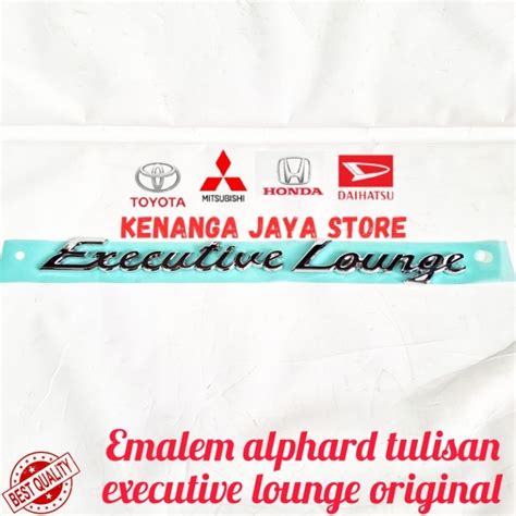 Jual Emblem Alphard Tulisan Executive Lounge Original Shopee Indonesia