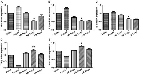 Increase In The Transcript Levels Of Anti‑inflammatory Cytokines And Download Scientific