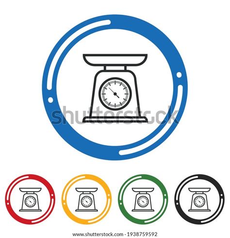 Domestic Weigh Scales Icon Set Flat Stock Vector Royalty Free 1938759592 Shutterstock