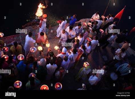 A daily evening Aarti in praise of the Yamuna River is conducted on the ...