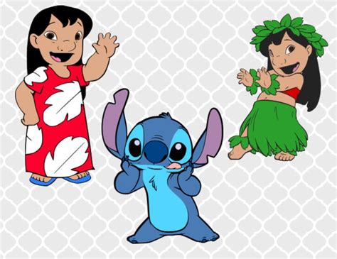 Lilo En Stitch Svg Bundle Lilo En Steek Clipart Disney Svg Etsy