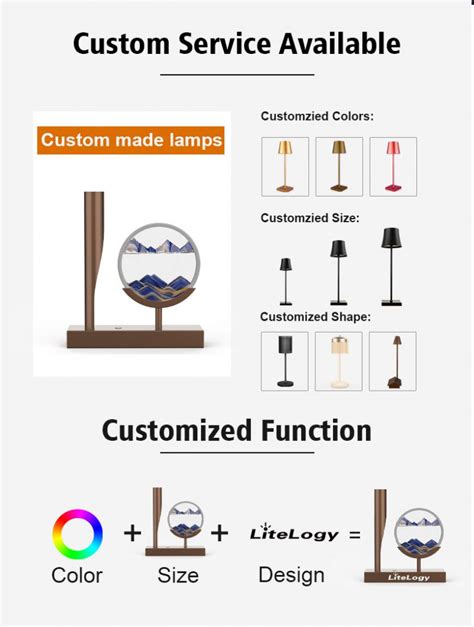 SL01 Moving Sand Art Lamp Litelogy Table Lamp Manufacturer