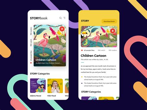 Dribbble Kidsstorytellingappdesignpng By Ehtisham